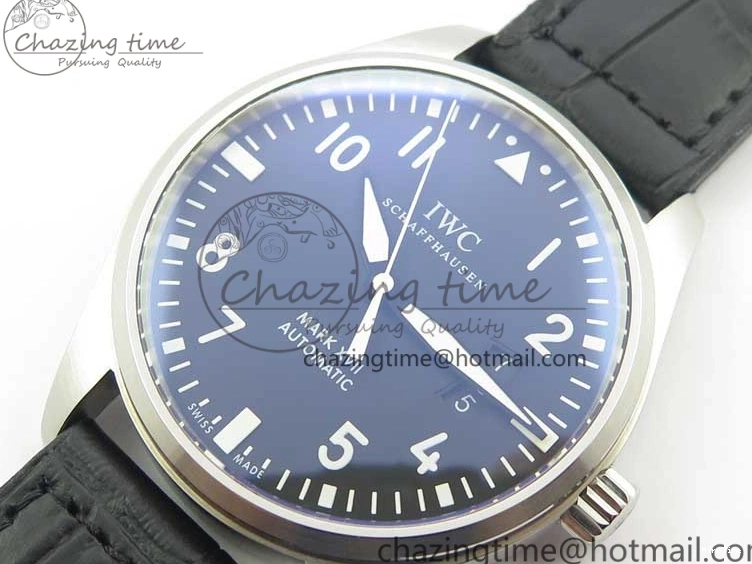 MIROTIME 0723 Affordable Mark XVII IW326501 FKF 1:1 Best Edition Black Dial on Black Leather Strap 7131